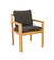 Allred Collaborative - Cane-Line - Grace Arm Chair with Dark Grey cushion