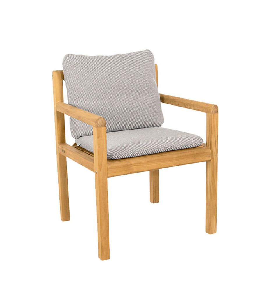 Allred Collaborative - Cane-Line - Grace Arm Chair with Light Grey cushion