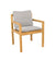 Allred Collaborative - Cane-Line - Grace Arm Chair with Light Grey cushion