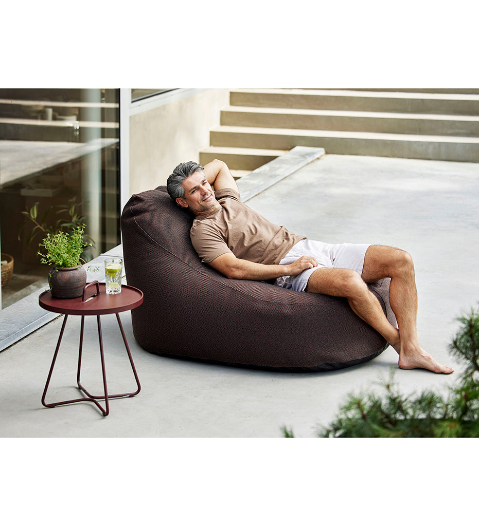 Allred Collaborative - Cane-Line - Cozy Bean Bag Chair,image:Dark Bordeaux Focus YN143 # 8352Y143