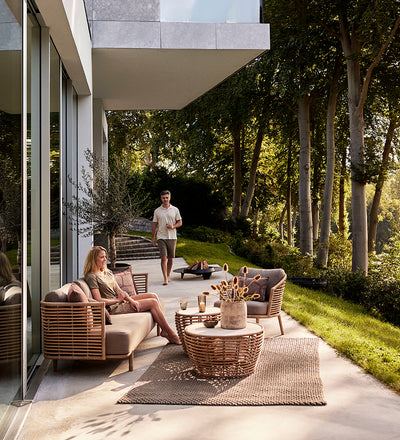 lifestyle, Allred Collaborative - Cane-Line - Sense 3-Seater Outdoor Sofa