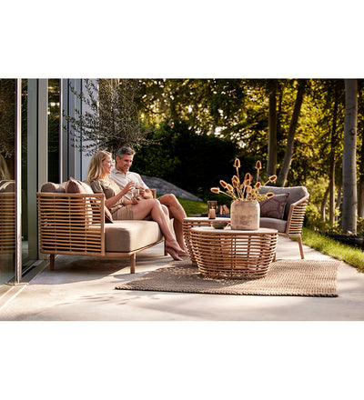 lifestyle, Allred Collaborative - Cane-Line - Sense Outdoor Lounge Chair