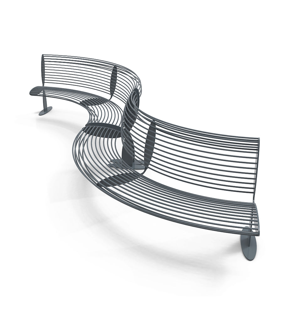 CitySi California Bench - Concave Back and Convex