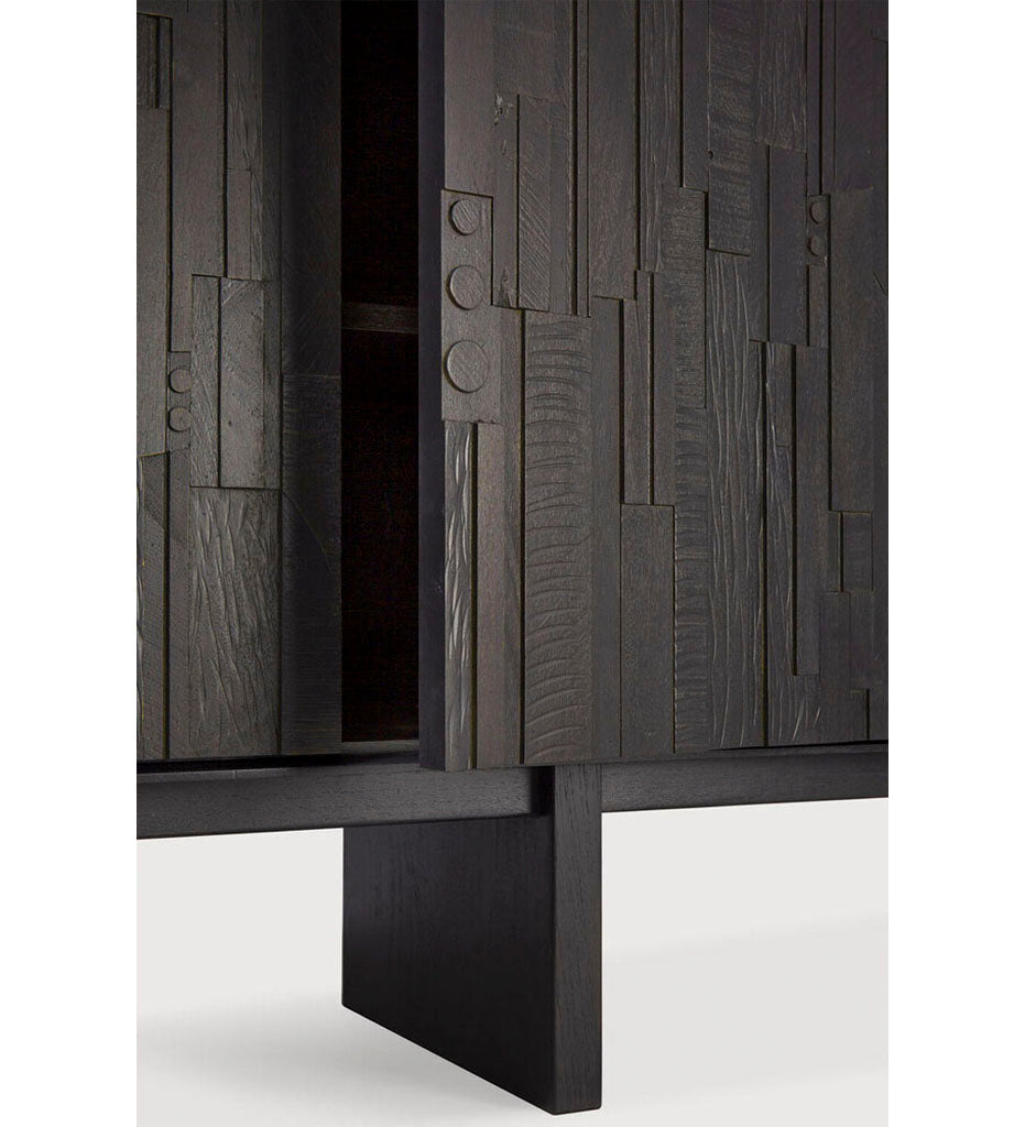 Ethnicraft-Teak Mosaic Sideboard - 2 Doors - Varnished-10072
