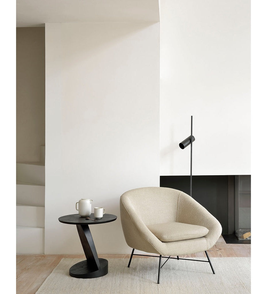 Ethnicraft Teak Barrow Lounge Chair - Off-White 20135