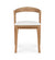 Ethnicraft-Teak Bok Indoor/Outdoor Dining Chair Seat Cushion - Soft Off White- soft off white-21096