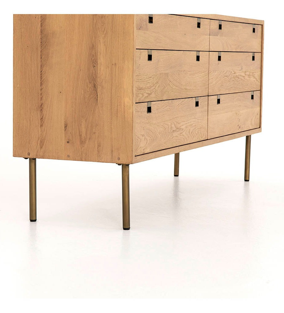 Four Hands - Carlisle 6 Drawer Dresser-Natural Oak 101353-002