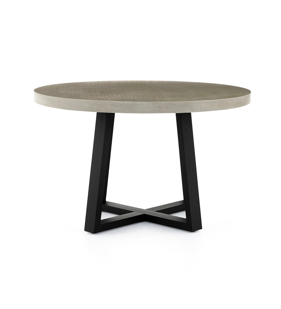 Four Hands - Cyrus Outdoor Large Round Dining Table - Grey VCNS-F006A