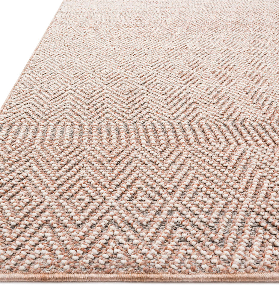 Loloi COL-02 Blush / Ivory Indoor / Outdoor Rug detail