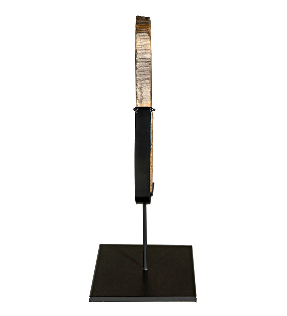 Noir Wood Fossil with Stand - 12 in AM-39A