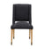 Noir Lino Dining Chairs - Teak with Black Woven Fabric GCHA273T