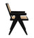Noir Jude Chair with Caning - Black GCHA278B