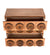 Noir Lego Sideboard with 3 Drawers - Dark Walnut GCON380DW