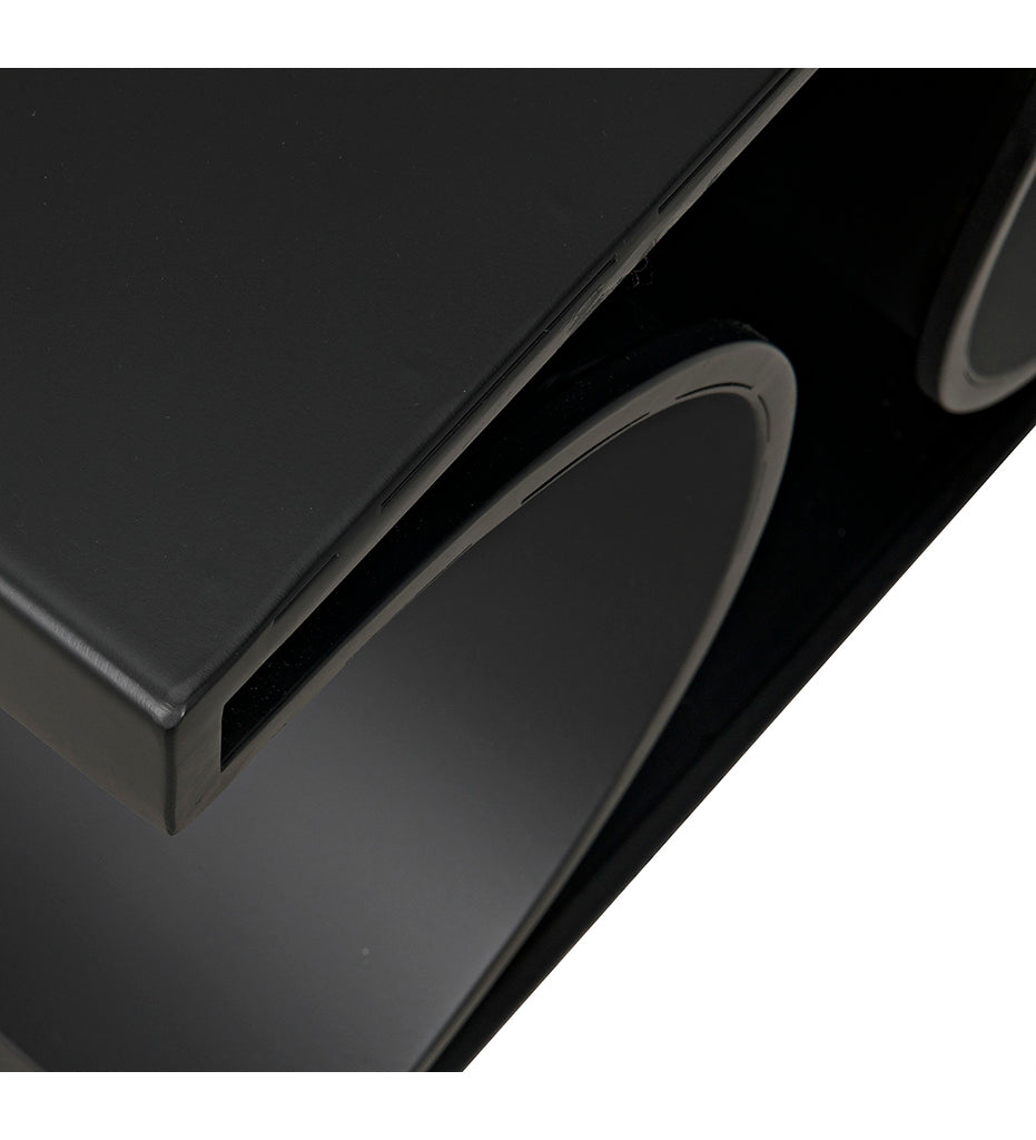 Noir Alec Side Tables - Black Steel GTAB358MTB