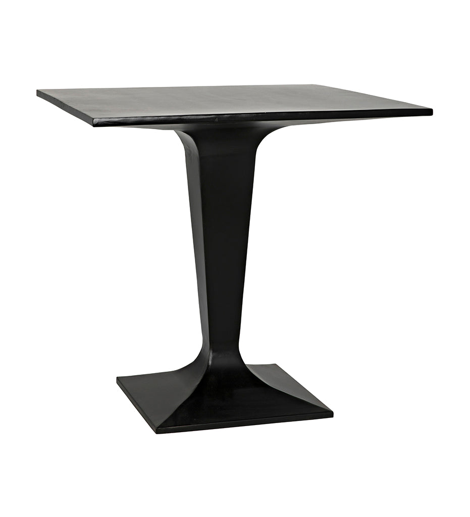 Noir Anoil Bistro Table - Black Steel GTAB525MTB