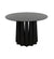 Noir Column Dining Table - Black Steel GTAB559MTB