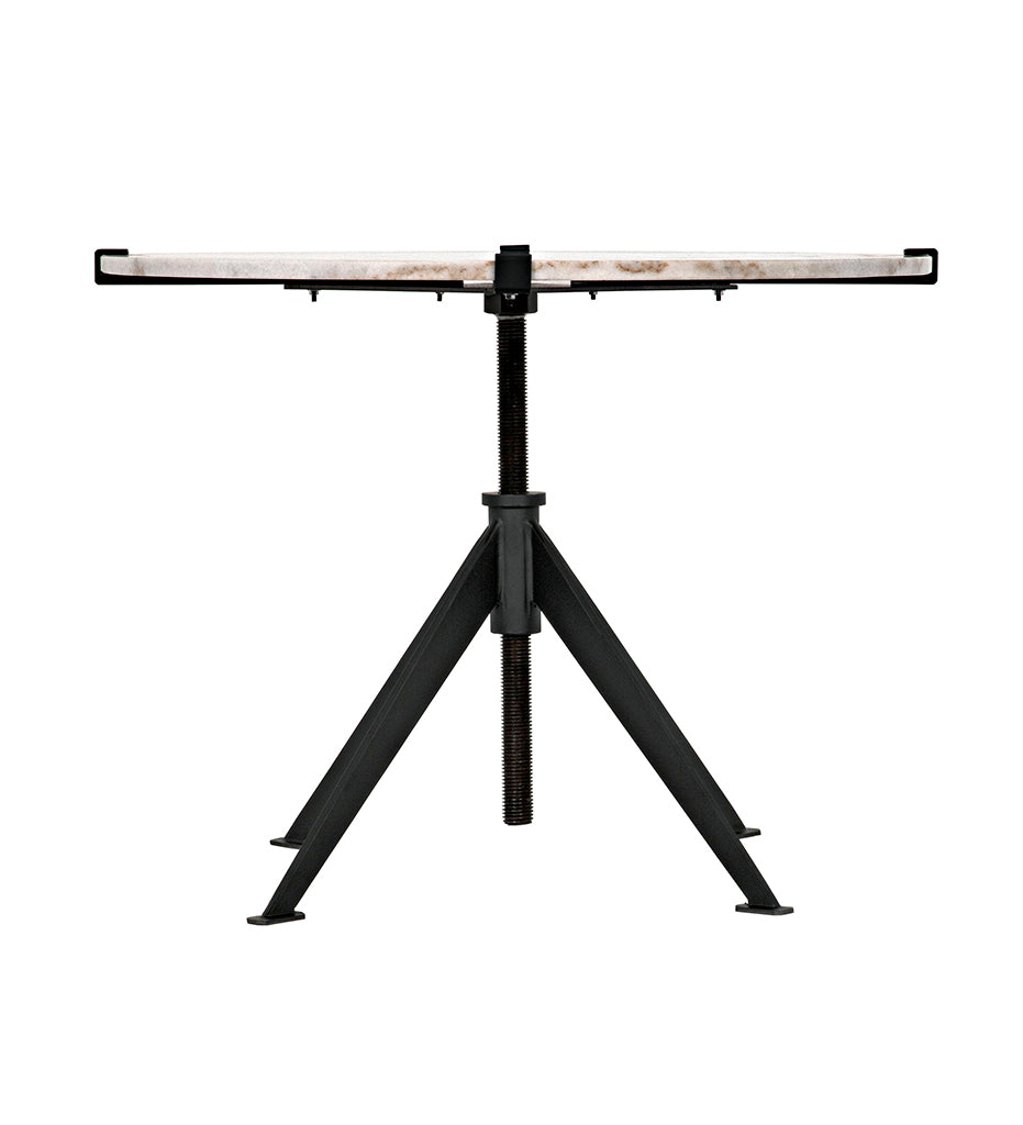Noir Edith Adjustable Side Tables - Large GTAB679MTB-L