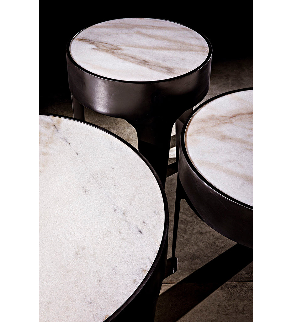 lifestyle. Noir Cylinder Side Tables - Large GTAB694MTB