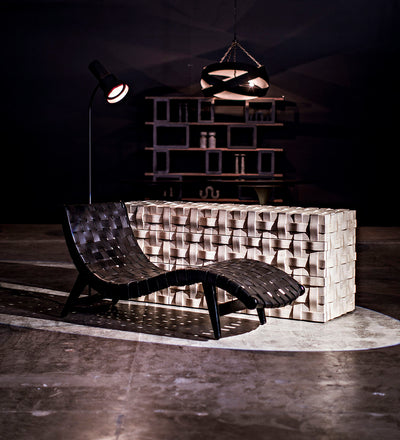 lifestyle, Noir Asti Floor Lamp - Black Steel LAMP445MTB