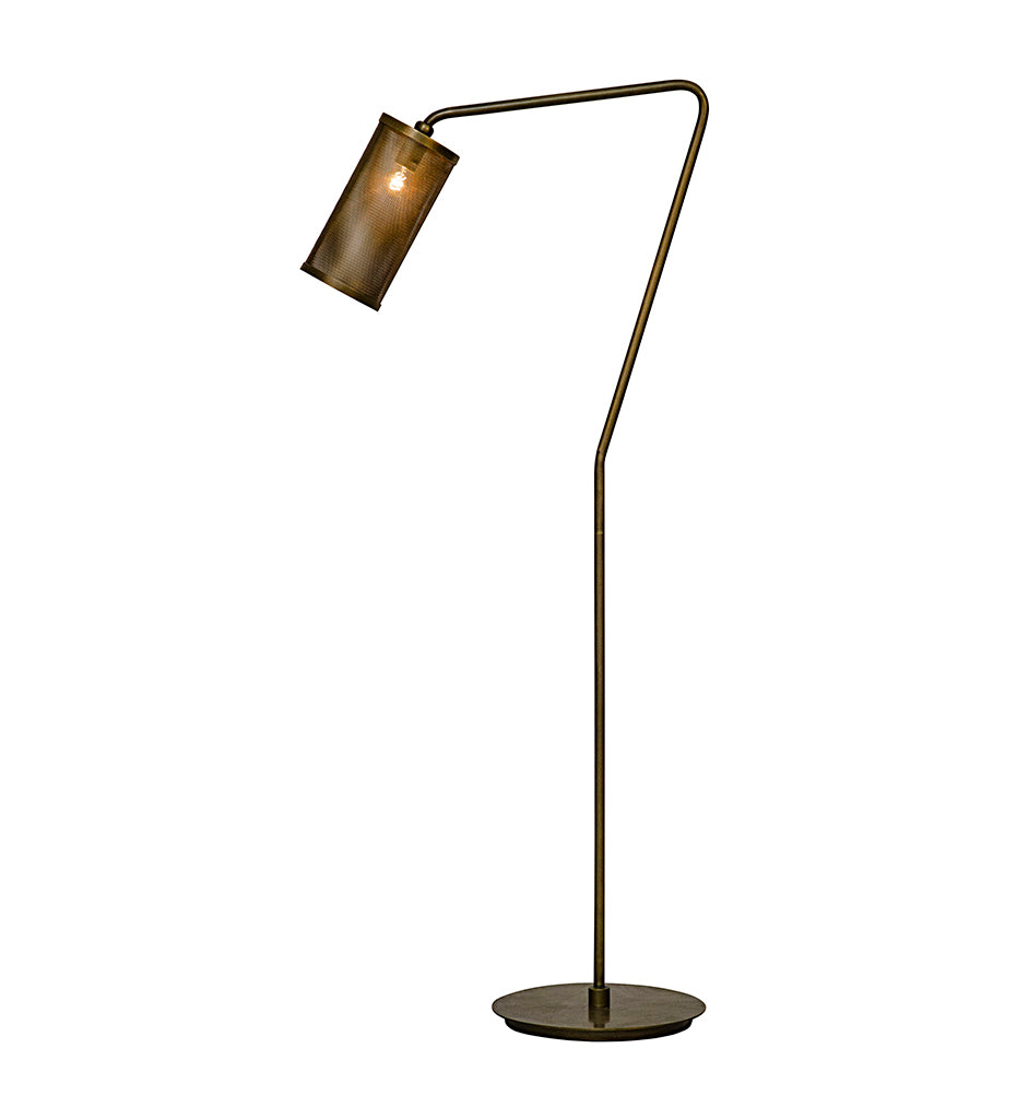 Noir Pisa Floor Lamp - Metal with Brass Finish LAMP535MB