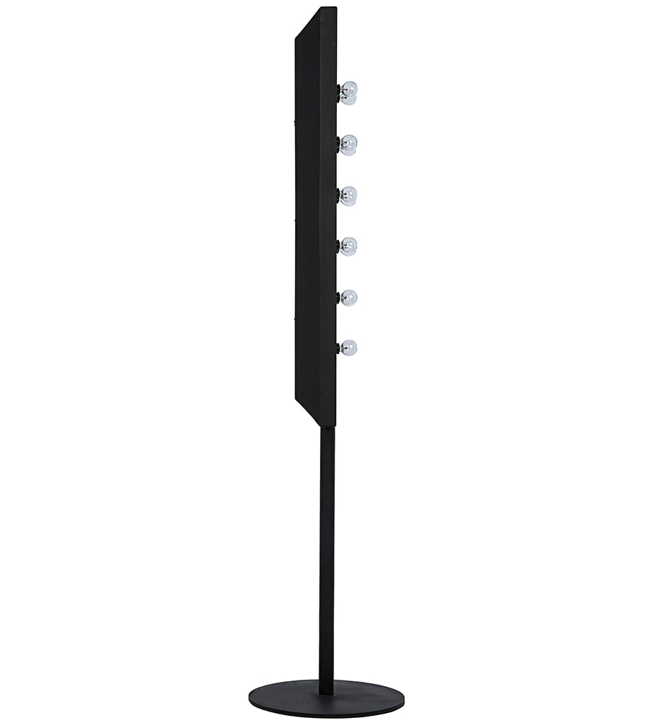 Noir Signal Floor Light with Stand - Black Metal LAMP732MTB