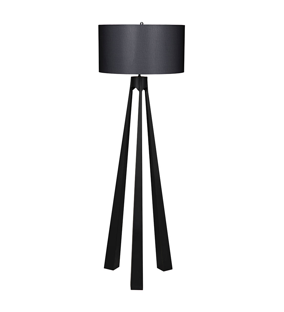 Noir Lore Floor Lamp with Shade LAMP737MTBSH