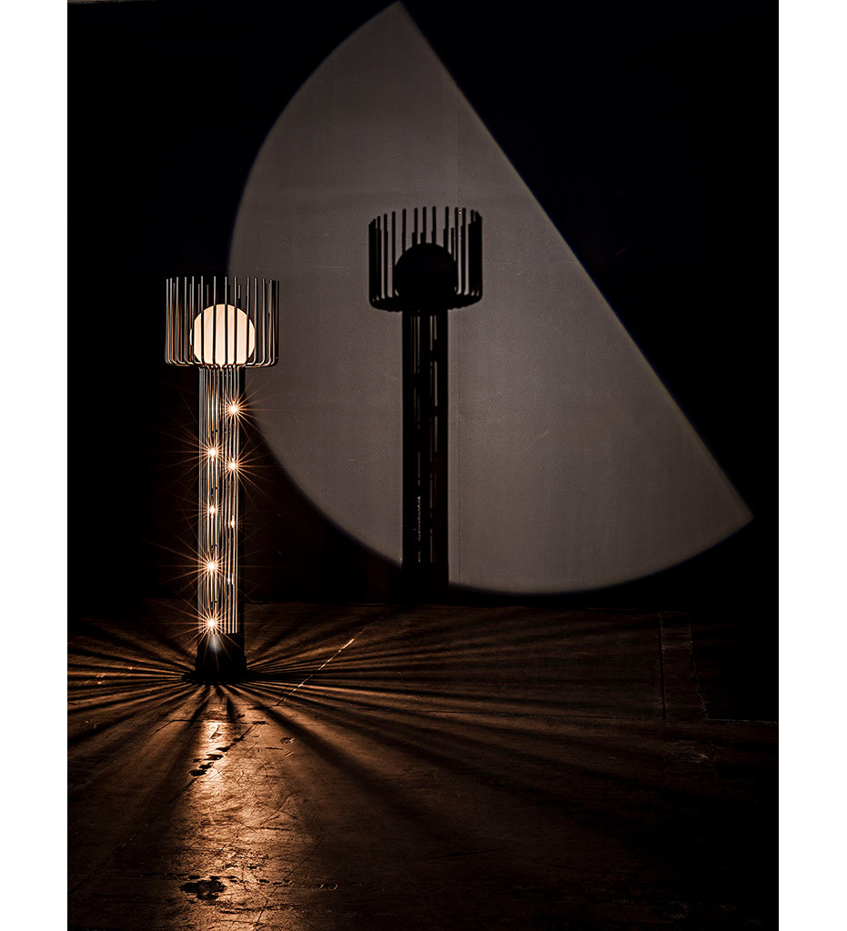 lifestyle, Noir Lucis Floor Lamp - Black Steel LAMP758MTB