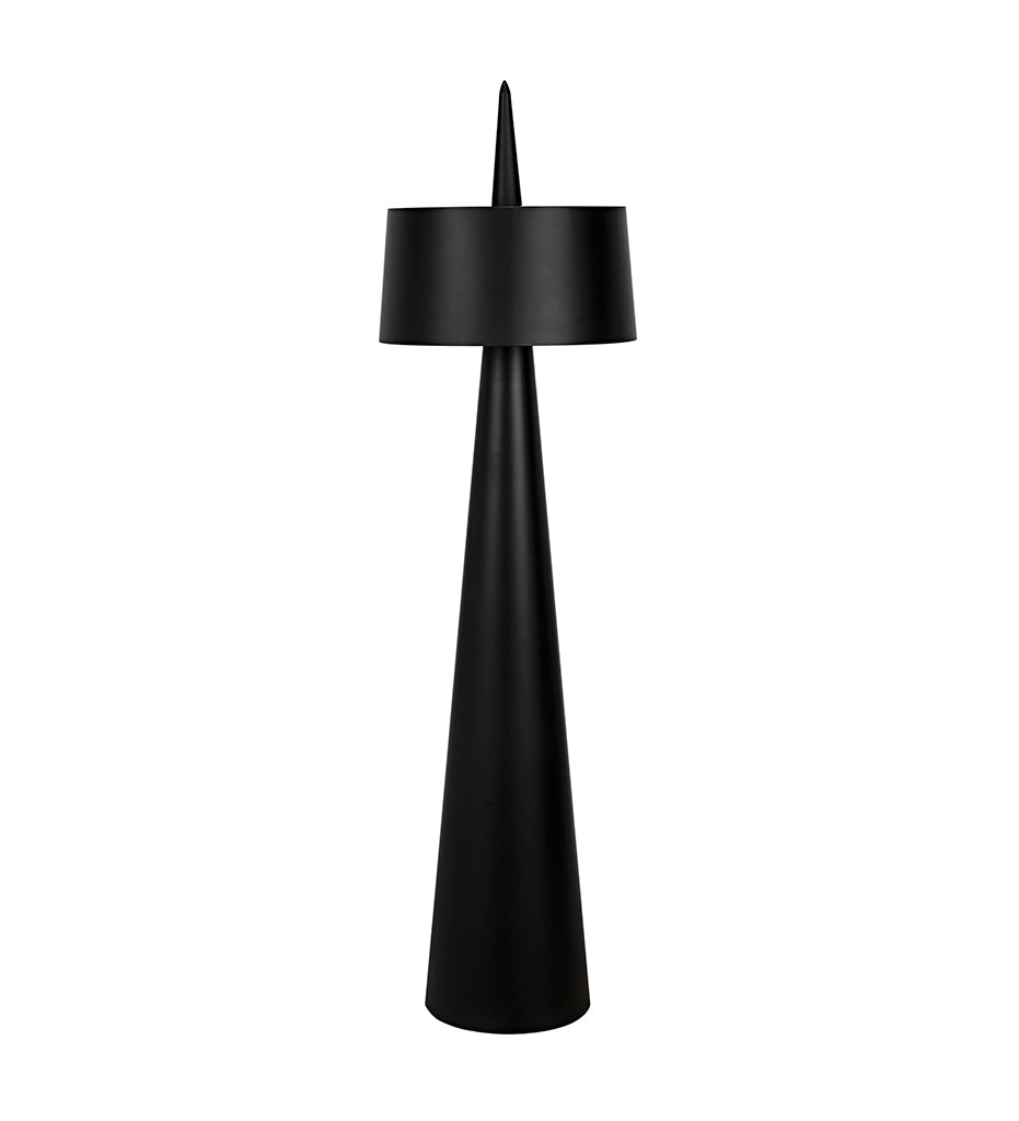 Noir Moray Floor Lamp - Black Steel LAMP773MTB