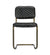 Noir 0037 Dining Chairs - Steel and Leather LEA-C0037B