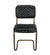Noir 0037 Dining Chairs - Steel and Leather LEA-C0037B
