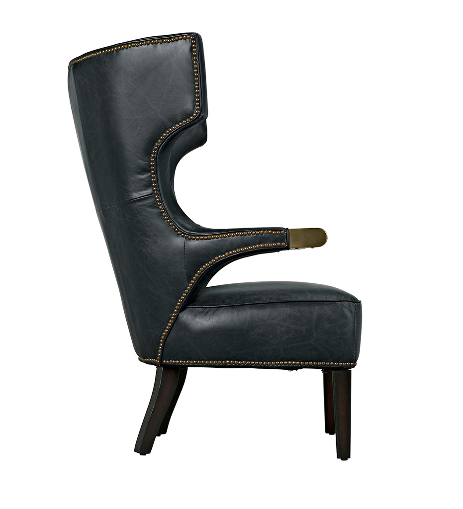 Noir Heracles Chair - Leather LEA-C0387-1D