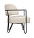 Noir Zeus Chair - Metal and Boucle Fabric LEA-C0469-1D