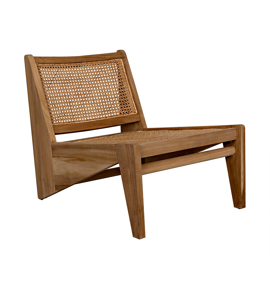 Noir Udine Chair With Caning - Teak SOF273T