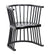 Noir Bolah Chair - Hand Rubbed Black SOF276HB