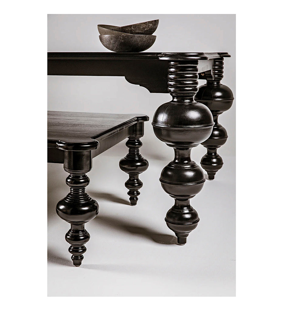 lifestyle, Noir Claudio Dining Table - Hand Rubbed Black GTAB473HB