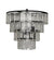 Noir Carnegie Chandelier - Medium - Black Steel LAMP684M
