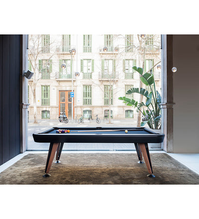 lifestyle, RS Barcelona Diagonal 7' Indoor Pool Table - Black Frame DIPTA-2N_01