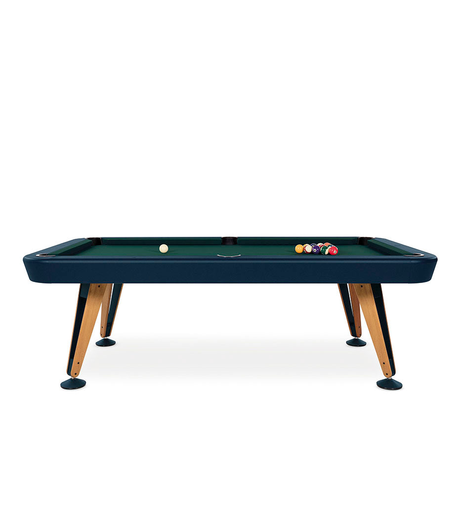 Diagonal 7&#39; Indoor Pool Table - Blue Frame