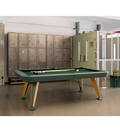 lifestyle, RS Barcelona Diagonal 8' Indoor Pool Table - Green Frame DIPTA8-5N