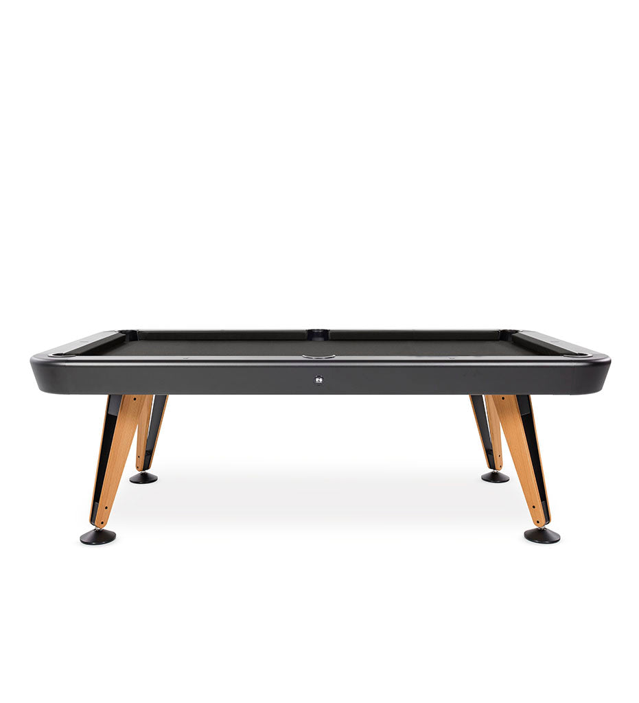 Diagonal 7&#39; Outdoor Pool Table - Black Frame
