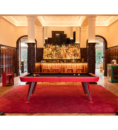 lifestyle, Diagonal 8' Indoor Pool Table - Red Frame