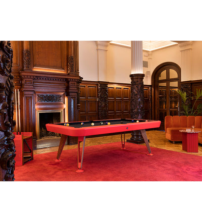 lifestyle, Diagonal 8' Indoor Pool Table - Red Frame