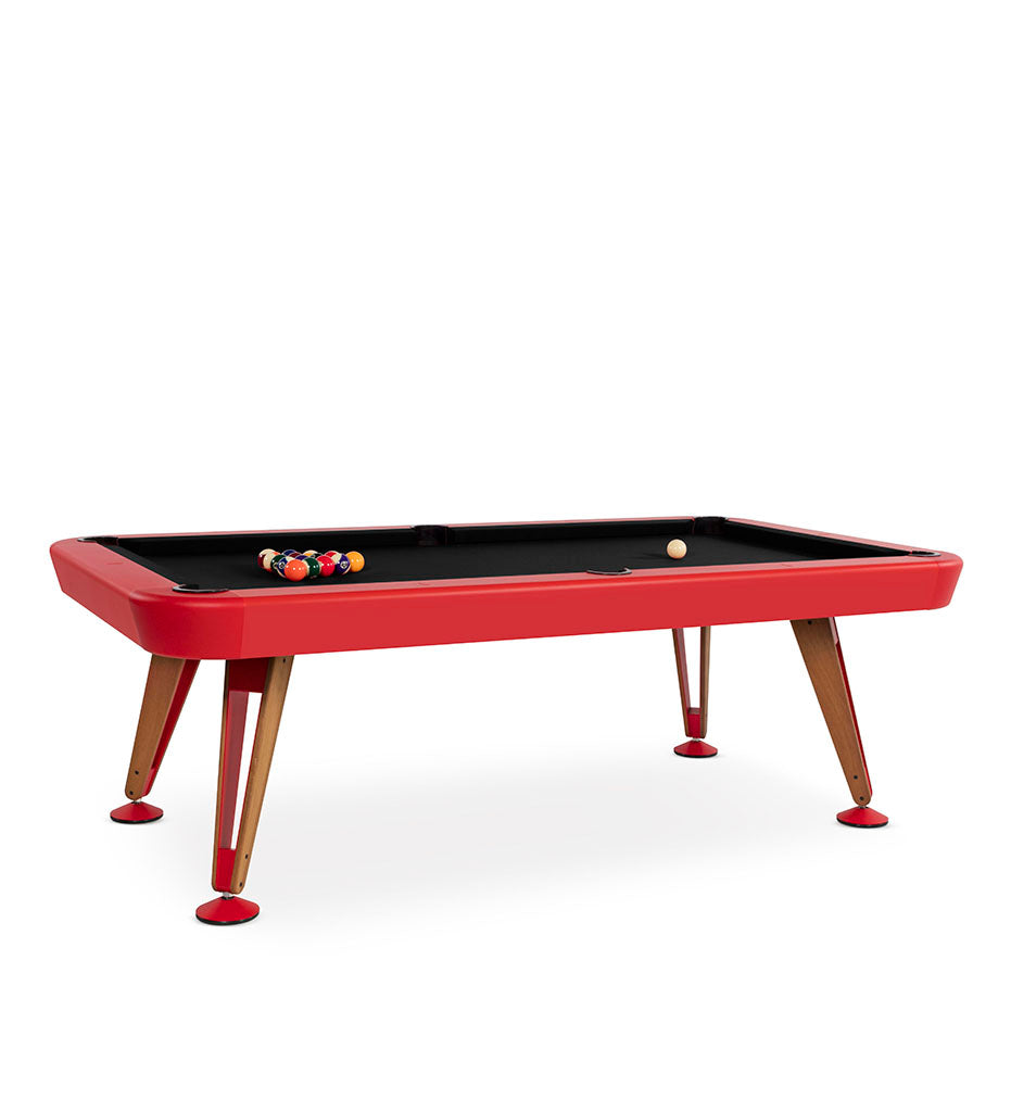 RS Barcelona Diagonal 7' Indoor Pool Table - Red Frame DIPTA7-3N
