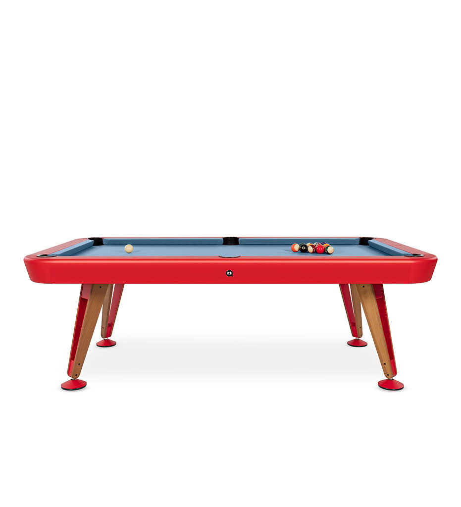 RS Barcelona Diagonal 7&#39; Indoor Pool Table - Red Frame DIPTA7-3N