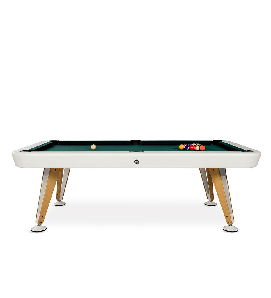 RS Barcelona Diagonal 7&#39; Indoor Pool Table - White Frame DIPTA7-1N