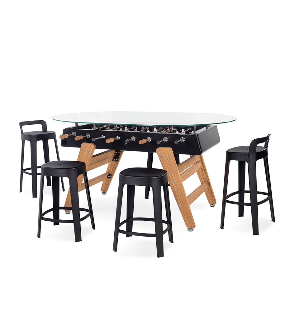 RS Barcelona RS3 Wood Dining Foosball Table - Oval&#39;