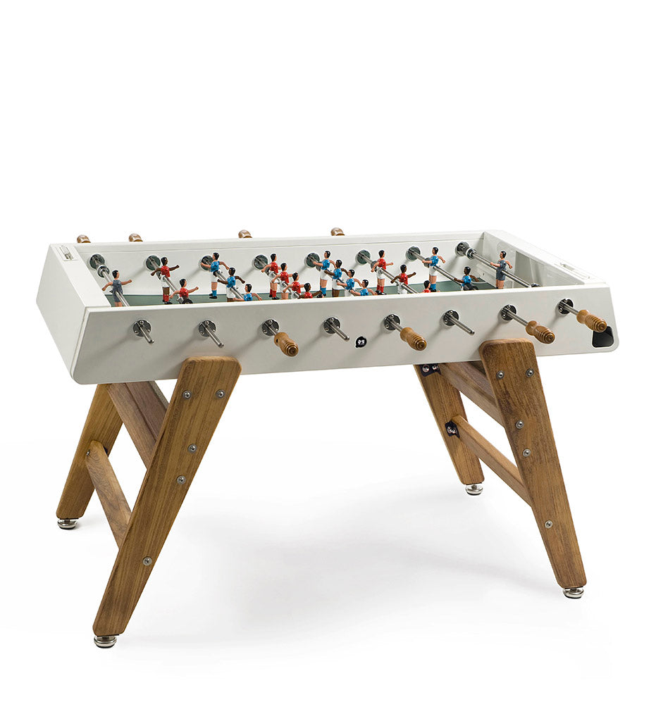 RS Barcelona RS3 Wood Foosball Table - White Frame RS3W-1N