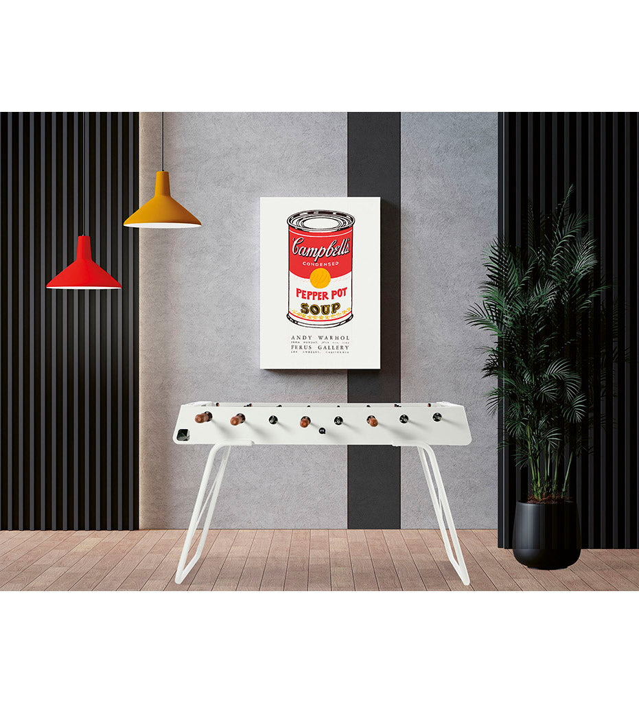 lifestyle, RS Barcelona RS3 Foosball Table - White Frame RS3-1N