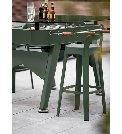 lifestyle, RS Barcelona RS2 Outdoor Dining Bar Table - Oval Glass