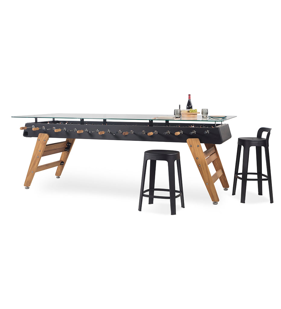 RS Barcelona RS Max Dining Counter Bar Table - Black Frame DTRMAX-2N with Umbra Stools